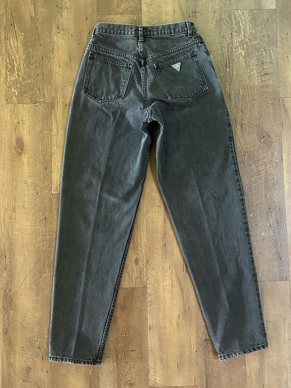 Vintage Guess Georges Marciano USA Black Acid Wash Mom Jeans Size 4 27.5 Waist - Picture 2 of 16